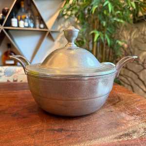 Soupière moderne en acier inoxydable avec couvercle pour buffet et table à manger - Product Image 4