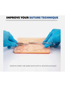 19 PCS Medical Student Suture Practice <b>Kit</b> Complete Training Set Surgical <b>Suturing</b> Tools <b>Suturing</b> <b>kit</b> Surgical practice <b>kit</b> - Product Image 3