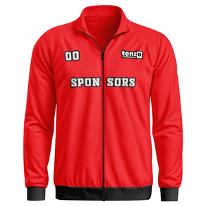เสื้อแจ็คเก็ตโพลีเอสเตอร์สำหรับชุดกีฬาโรงเรียน แบบซิปเต็มตัว รับทำโลโก้ตามสั่ง ชุดทีม OEM ODM Tenzo Intl ชุดยูนิฟอร์มโรงเรียนและสโมสร - Product Image 2