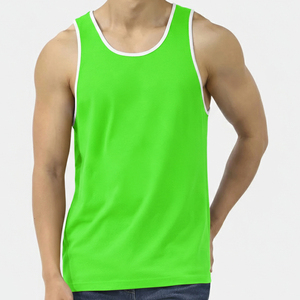Custom Logo Men Gym Plain Fitness Wear Men's Tank Tops <b>Vest</b> Gym <b>Stringer</b> Green Tank Top Men Plus Size Workout Tops - Product Image 3