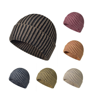wholesale custom logo 100% <b>wool</b> winter <b>beanie</b> hats super quality breathable knit skullies warm - Product Image 3