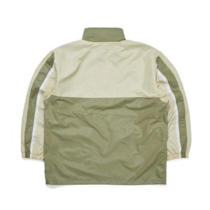 Veste coupe-vent en nylon sur mesure, doublure en mesh respirant, blocs de couleur, veste anorak légère pour la gym et le fitness, grandes tailles - Product Image 2