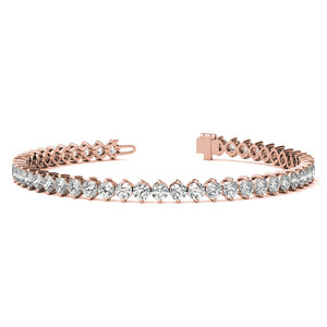 9k 14k 18k White Gold Fine Jewelry Tennis <b>Bracelet</b> 4.6CT Lab Grown Diamonds Paving Diamond <b>Bracelet</b> For Women Nd Girls Wear - Product Image 5