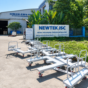 Carro de Plataforma Plateado de Aleación de Aluminio OEM para Transporte de Carga con Recubrimiento en Polvo, 300 kg, 1 Año de Garantía, Vietnam - Product Image 6