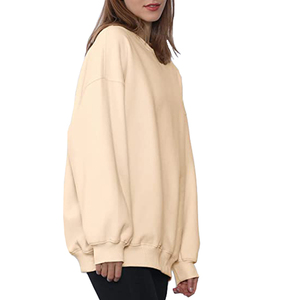 Sudadera con capucha de felpa francesa gruesa de estilo urbano, hombros caídos, lisa, personalizable con bordado, cuello redondo, oversize - Product Image 4