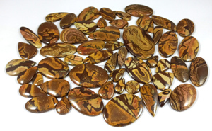 พลอยแจสเปอร์ธรรมชาติจากออสเตรเลีย รูปทรงคาโบชอง ขัดเงา คริสตัลบำบัด พลอยแท้สำหรับทำเครื่องประดับที่ไม่เหมือนใคร - Product Image 6