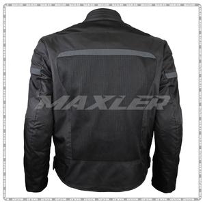 เสื้อแจ็กเก็ตมอเตอร์ไซด์สำหรับผู้ชายน้ำหนักเบามีแผ่นตาข่ายระบายอากาศได้ดีผ่านการรับรอง CE สำหรับฤดูร้อนมีซับในกันน้ำถอดออกได้ลายคอตั้ง - Product Image 2