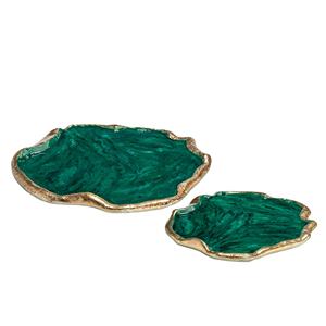 ถาดเคลือบโลหะพร้อมชุด2ร้านและโรงแรมถาดพิซซ่าถาดใส่อาหารสำหรับงานแต่งงานถาดอาหารแฟนซี - Product Image 1