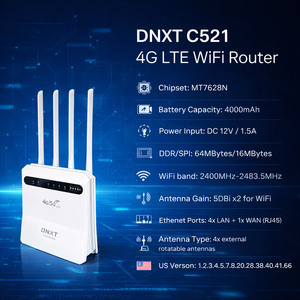 Mini routeur Wi-Fi DNXT WiFi6 300 Mbps, modem 4G 4000 mAh LTE Cat4 2,4 GHz avec <span class=keywords><strong>carte</strong></span> SIM, 1WAN/4LAN, routeur LTE SIM <span class=keywords><strong>pour</strong></span> le bureau - Product Image 2