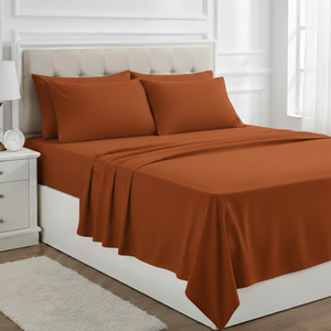 Juego de Sábanas de Microfibra Suave al Tacto con Fundas de Almohada |   Tela Transpirable Resistente a la Decoloración |   Ropa de Cama Elegante de Color Sólido XL |   2026 - Product Image 1