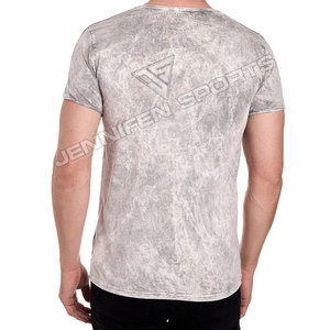 Camiseta Ligera de Algodón 100% con Lavado Ácido, Diseño de Logotipo Personalizado para Hombre, Corte Regular, Hombros Caídos, Transpirable, de Secado Rápido, Unisex - Product Image 6