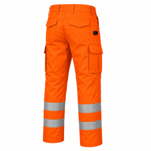 Pantalon de travail personnalisé avec logo, pour l'exploitation minière, la construction, la sécurité, haute visibilité, avec bande réfléchissante, couleur unie, pantalon de travail personnalisé - Product Image 4