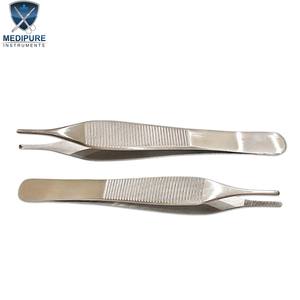 Pinzas Adson para Dientes y Sin Dientes, de Acero Inoxidable, Pinzas Quirúrgicas para Tejidos, Instrumentos Duraderos, Reutilizables y Autoclavables, Más Vendidas - Product Image 1