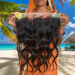 100% cheveux vierges couleur naturelle 8-32 pouces de long Bodywave 13*6 en dentelle transparente ainsi que HD dentelle suisse cheveux de temple brésilien - Product Image 1