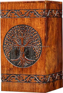 Urnes funéraires en bois de style arabe, très demandées, en bois de rose de qualité supérieure, type monument, vente en gros à prix réduit - Product Image 2