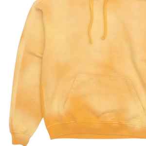 Sudadera con capucha amarilla deslavada estilo vintage para hombre y mujer, sudadera oversize de algodón, estilo streetwear, suave forro polar. - Product Image 6
