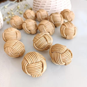 Poignées en rotin pour portes intérieures, salle de bain, cuisine, meubles, poignée de porte tissée à la main - Product Image 1