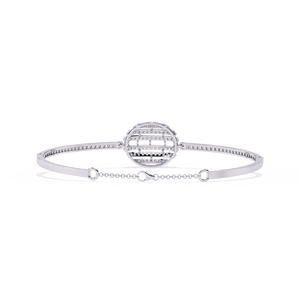 Joyería de Diamantes para Mujer, Brazalete de Diamantes Redondos Cultivados en Laboratorio en Oro Amarillo de 10k, 14k y 18k, Estilo Moderno y Minimalista para Uso Diario - Product Image 2