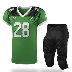 Camiseta Deportiva de Fútbol Americano para Hombre, Cuello en V, Color Verde, Impresión Sublimada, Absorbe la Humedad, Número 28, Manga Corta, Corte Regular - Product Image 4