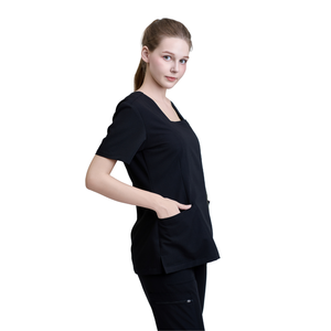 Uniformes médicos de diseño personalizado para mujer, pantalones anchos con estampado floral, conjuntos de uniformes médicos, los más cómodos, bata de laboratorio médica para hombre - OEM/ODM - Product Image 1