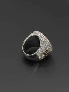 Custom Lab Grown Snowflake Ring 10K 14K Real Gold Silver Hexagonal Iced Out Two Tone Men HipHop Style Band Wholesale B2B Factory - Product Image 2