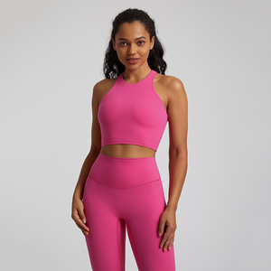 Soutien-gorge de sport anti-affaissement avec logo personnalisé, dos élégant, pour la course, le tennis et le fitness, avec fonction antichoc - Product Image 4