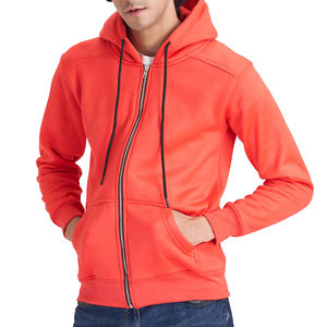 Men's 100% Cotton Full <b>Zip</b> Hoodie Fleece Sweatshirt Regular Fit <b>Zip</b> <b>Up</b> Hooded <b>Jacket</b> for Winter Casual Wear - Product Image 1
