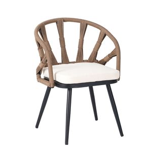 U_Style Contemporary Outdoor Garden Set PE Rattan Chairs and <b>Plastic</b> Wood <b>Table</b> for Gardens and Lawns - Product Image 6