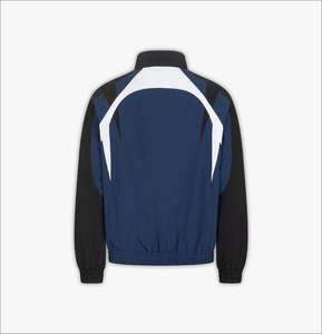 Conjunto deportivo cortavientos para hombre, chaqueta ligera con cremallera y pantalones a juego, cómodo para entrenamiento al aire libre, ropa informal de calle. - Product Image 2