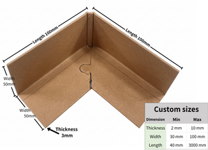 Protector de Esquinas Rectangular de Papel Kraft de Alta Calidad con Hebilla para Envío, Gran Venta - Product Image 2