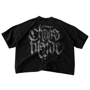 Camisetas Extra Grandes Retro 100% Algodón para Hombre, Impresión de Alta Calidad, Logotipo Personalizado, Ajuste Holgado, Estilo Urbano, Diseños Personalizados, Camiseta de Alta Densidad - Product Image 1