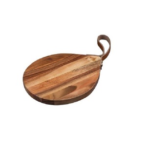 Tabla de cortar de madera de primera calidad, con acabado suave, para la preparación diaria de alimentos, tamaño, forma y color personalizables. - Product Image 3