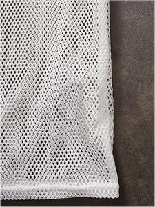 White Mesh Sports Jersey With <b>Red</b> Number 95 Embroidered Front Durable Polyester Material Shirts - Product Image 5