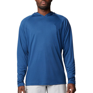 Sudadera de pesca de calidad superior para hombre con cuello vuelto, transpirable y agradable al tacto, sudadera de pesca lisa para hombre - Product Image 1