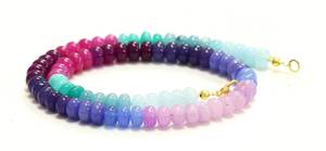 Beautiful Colorful <b>Quartz</b> Smooth Rondelle Beads Choker <b>Necklace</b> 7-8MM Fashion Gemstone <b>Necklace</b> For Women Girls Handmade Jewelry - Product Image 5