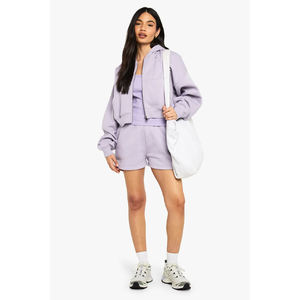 Conjunto de sudaderas para mujer, conjunto de invierno de 2 piezas, top corto, sudadera oversize para mujer, sudaderas de punto. - Product Image 1