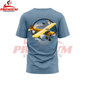 Camiseta Personalizada con Estampado DTG, Impresión en Pantalla 3D, Jersey de Algodón Grueso de 220 Gsm 300 Gsm, Camisetas Gráficas de Moda Urbana para Hombre - Product Image 3