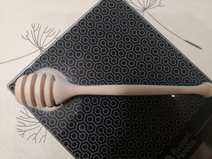 Natural Wooden Eco-Friendly Honey Spoon with Mirror Polish Long Handle Classic Design Artizon Studio for <b>Camping</b> <b>Kitchen</b> Use - Product Image 4