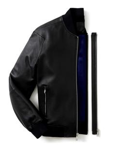 Genuine Leather <b>Jacket</b> New 2026 Lamb Skin or Synthetic Leather <b>Jacket</b> 2026 Unisex Plus Size Customised Logo <b>jacket</b> for <b>men</b> - Product Image 3