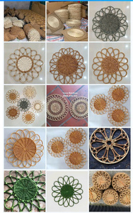 Natural Woven Eco Placemat | Rattan Handmade Mat | Great <b>for</b> Alfresco Meals, <b>BBQ</b> & Picnic - Product Image 2