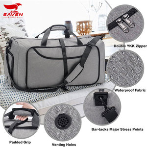 OEM Men's Leather Duffle <b>Bag</b> Luxury <b>Overnight</b> Travel Gym <b>Bag</b> With Custom Branding Customizable Duffle <b>Bags</b> - Product Image 6