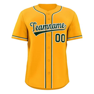 Heat-Transfer Printed Adult Baseball Jersey Custom Sublimation Sports Team Uniform Breathable Quick Dry Button Down Shirt - Product Image 3