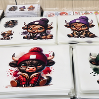 Autocollants en vinyle personnalisés avec logo, lavables, à transfert thermique, impression à l'écran, pour t-shirts et vêtements en polyester