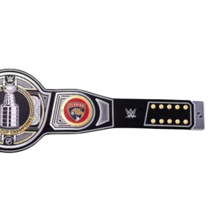 Ceinture de championnat de la Coupe Stanley des Panthers de la Floride, personnalisable, de haute qualité, noire et argentée, ceinture sportive personnalisée, ceinture de titre - Product Image 4