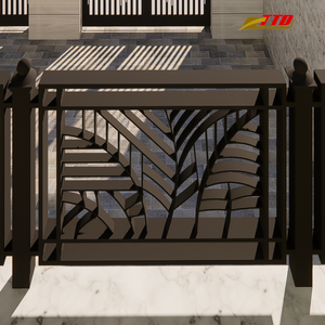 Barandillas de Hierro Forjado Personalizadas y Elegantes Diseños de Pasamanos para Balcones de Villas de Lujo: Calidad Premium y Selección a Precio de Fábrica - Product Image 2