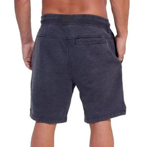 Pantalones Cortos de Verano Personalizados para Hombre, Tejido Holgado de Poliéster/Algodón, Felpa Francesa, Lavado Ácido, Desgastados, Estilo Urbano, Cintura Elástica - Product Image 2