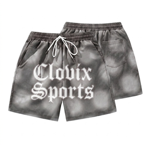 Shorts en maille tendance pour l'été, pour hommes, avec logo personnalisé, séchage rapide, shorts de bain, shorts de plage, respirants, légers, shorts de sport, streetwear - Product Image 1
