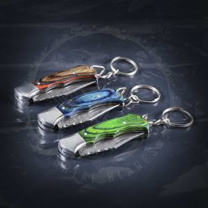 Porte-clés en acier damas de haute qualité couteaux pliants dernier style nouveau design avec personnalisation OEM prix de gros - Product Image 5
