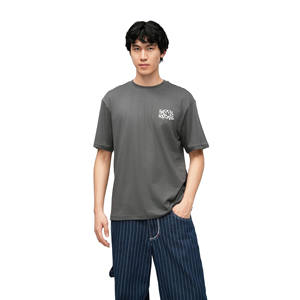 T-shirts pour hommes en coton 100% / fibre de bambou tissée, coupe classique, sport, streetwear, vente en gros, personnalisables, écologiques, séchage rapide - Product Image 2