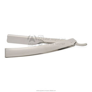 Lames en acier inoxydable modifiables rasoirs à doigts de barbier droits en différentes couleurs rasoir à doigts prix de gros 2025 - Product Image 1